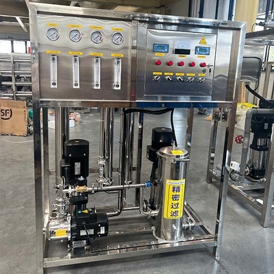 0.25T 40C जल प्रसंस्करण मशीन 2TPH दो चरण रिवर्स ऑस्मोसिस जल उपचार के साथ